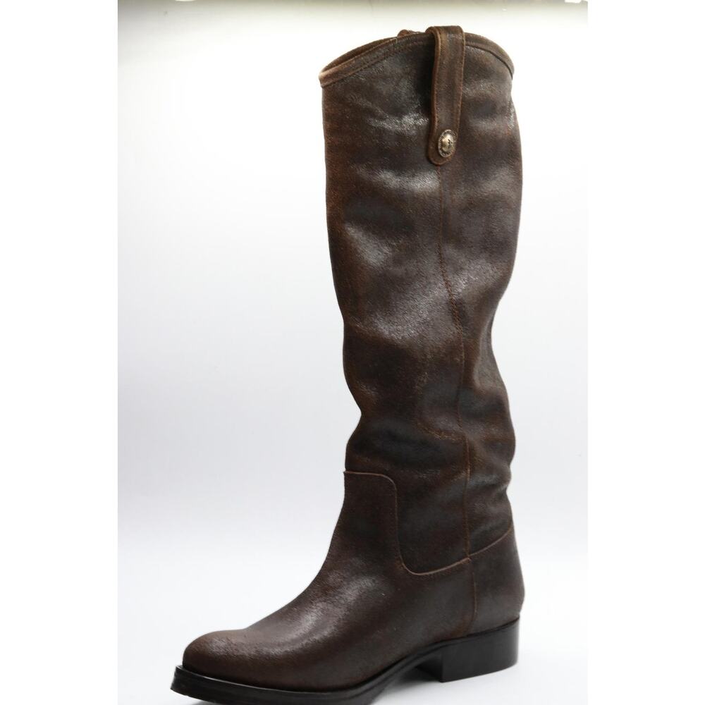 Frye Women's 40058 Melissa Double Sole Button Lug Brown, 8.5 M US